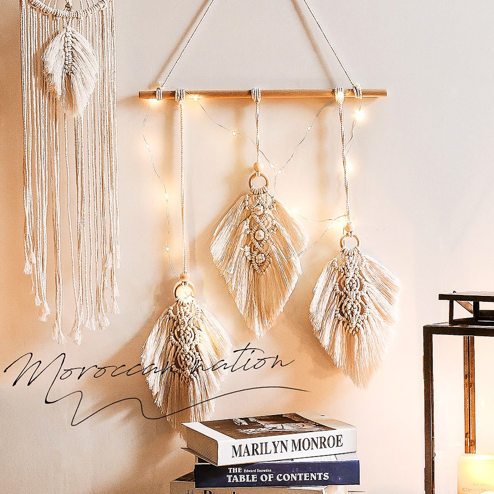 Macramé fjer