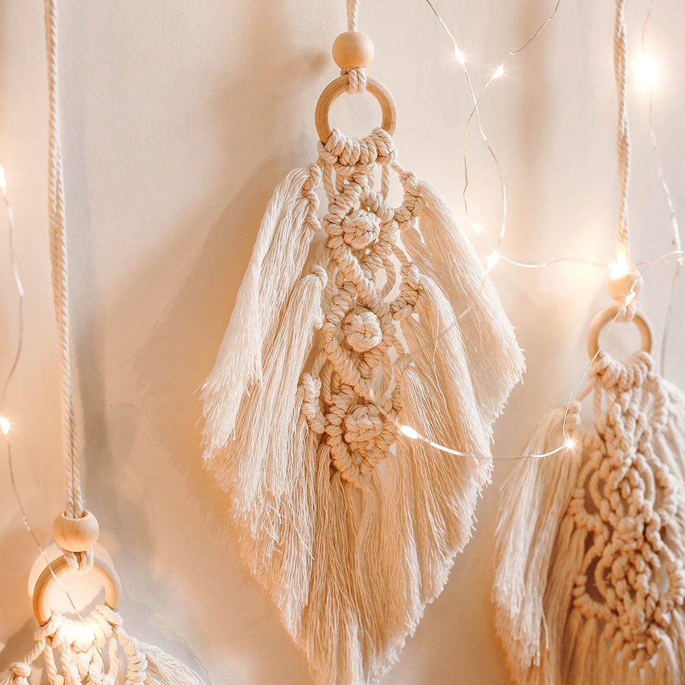 Macramé fjer