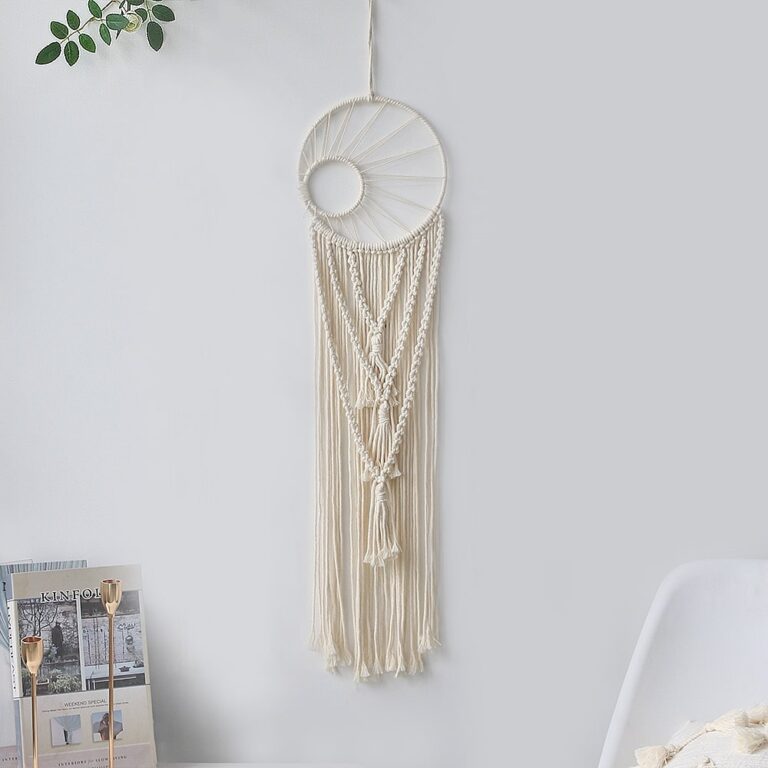 Macramé væg drømmefanger