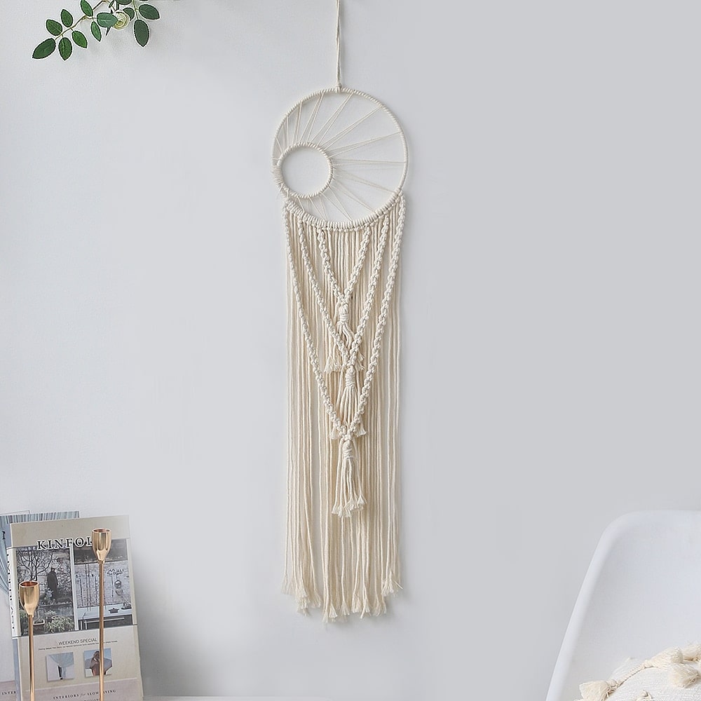 Macramé væg drømmefanger