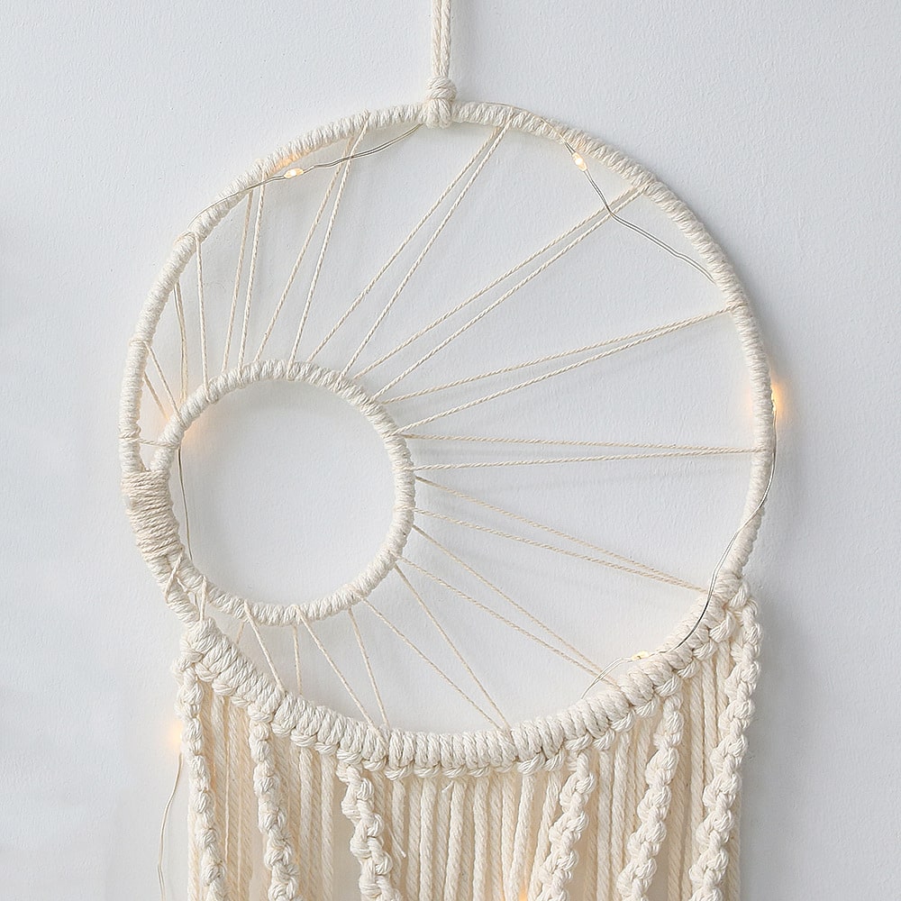 Macramé væg drømmefanger